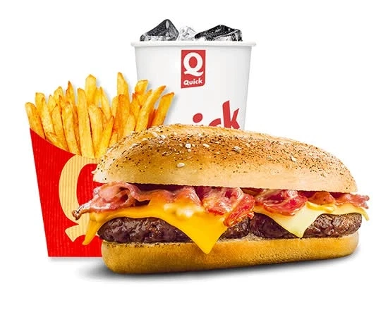 menu burger, frites, boisson