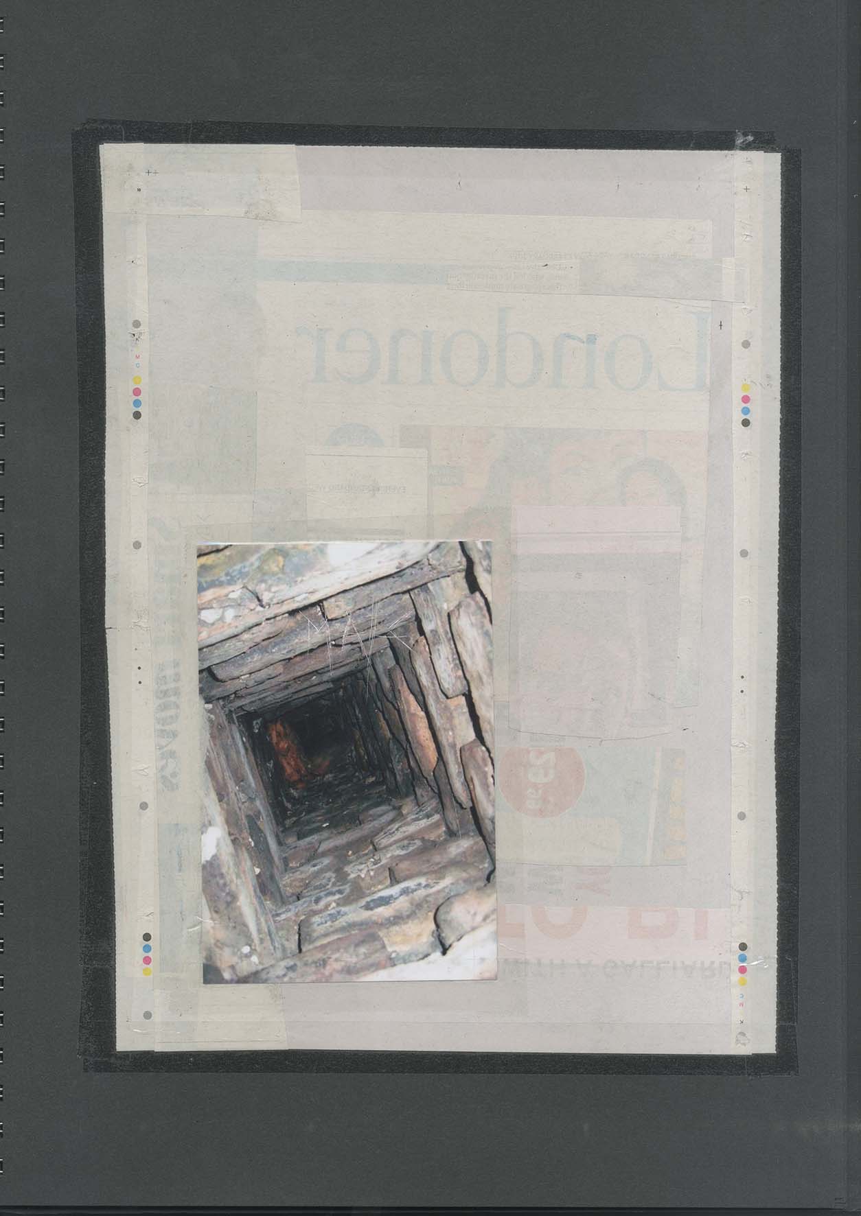 Nicholas Cheveldave artwork collage on paper