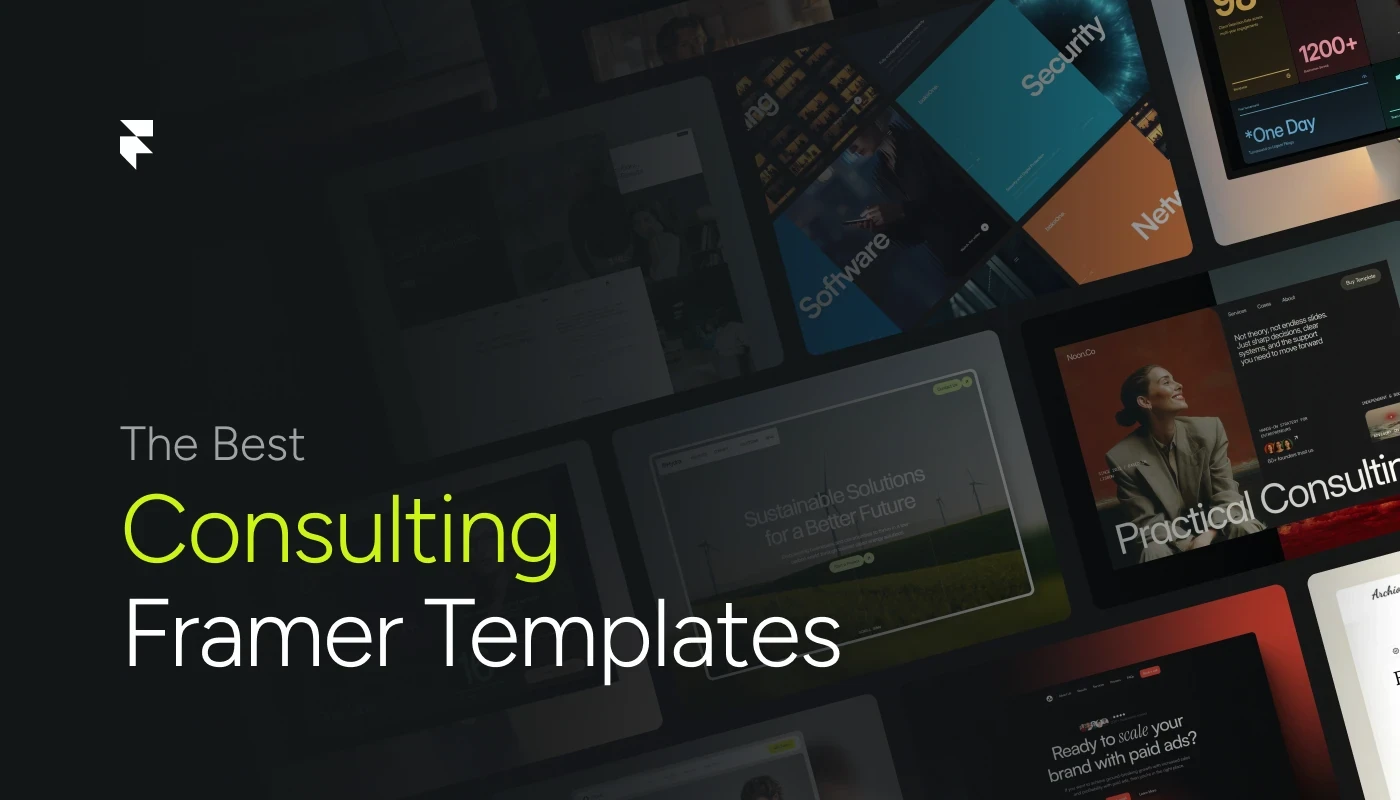 Best Consulting Framer Templates