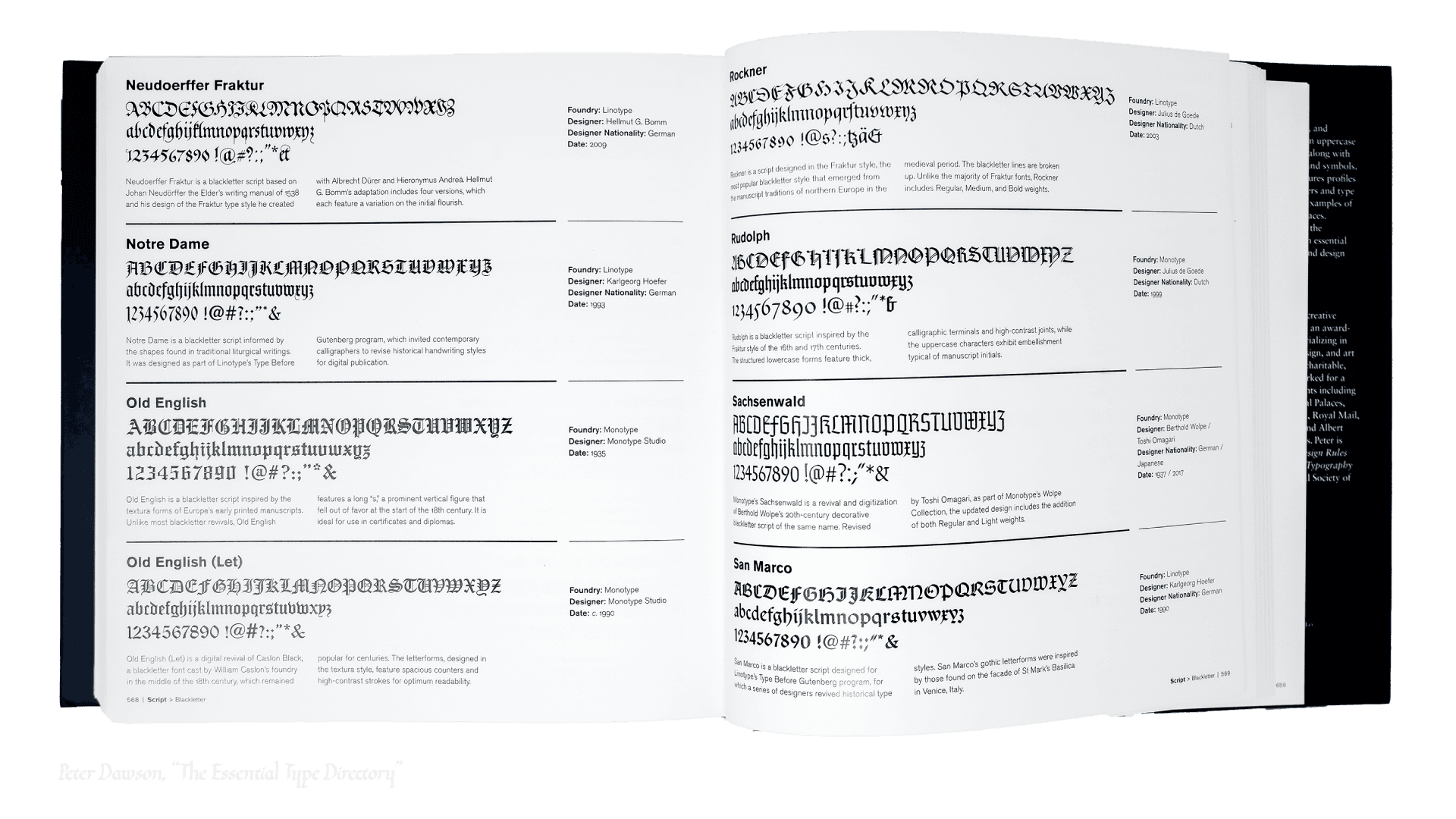 Peter Dawson's "The Essential Type Directory"