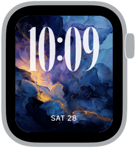 chromatic drift Apple Watch face preview 4 featuring abstract, gradient, and modern.