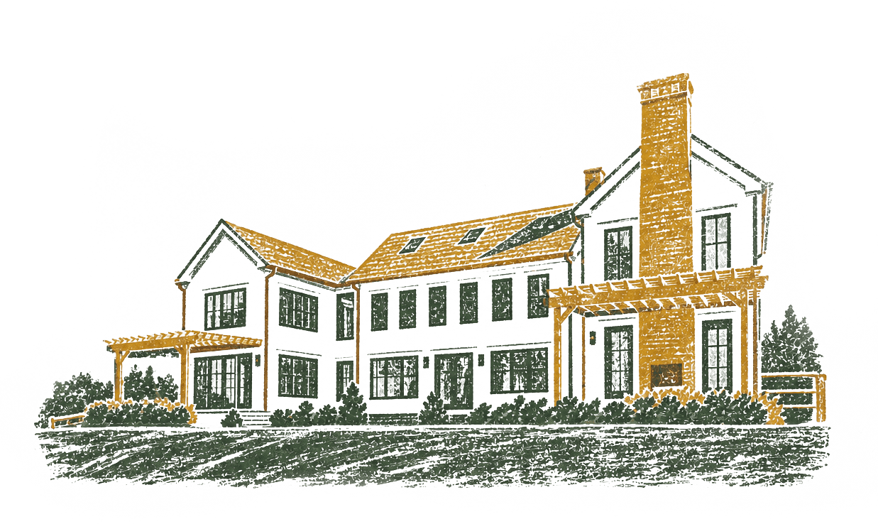 Illustration of a renovated residential property