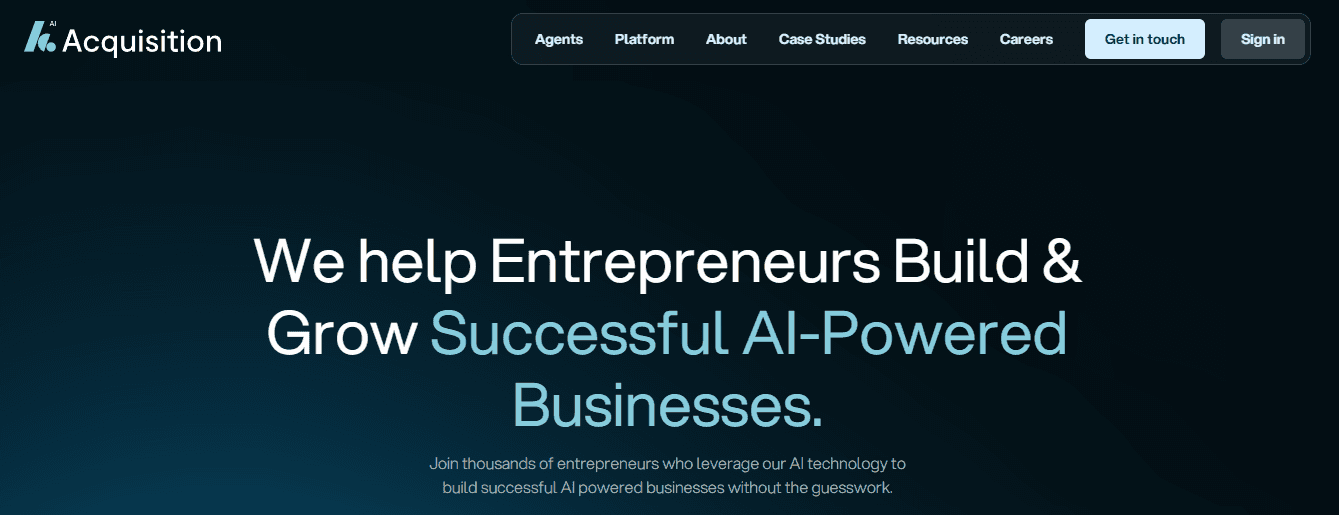 AI Acquisition&nbsp;&nbsp;