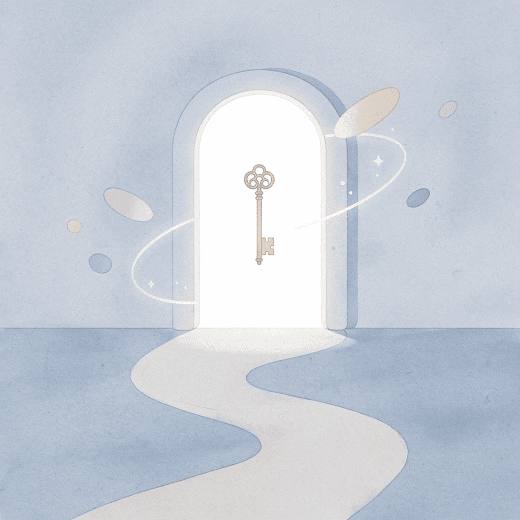 Gateway scene showing access to trading capital and opportunities