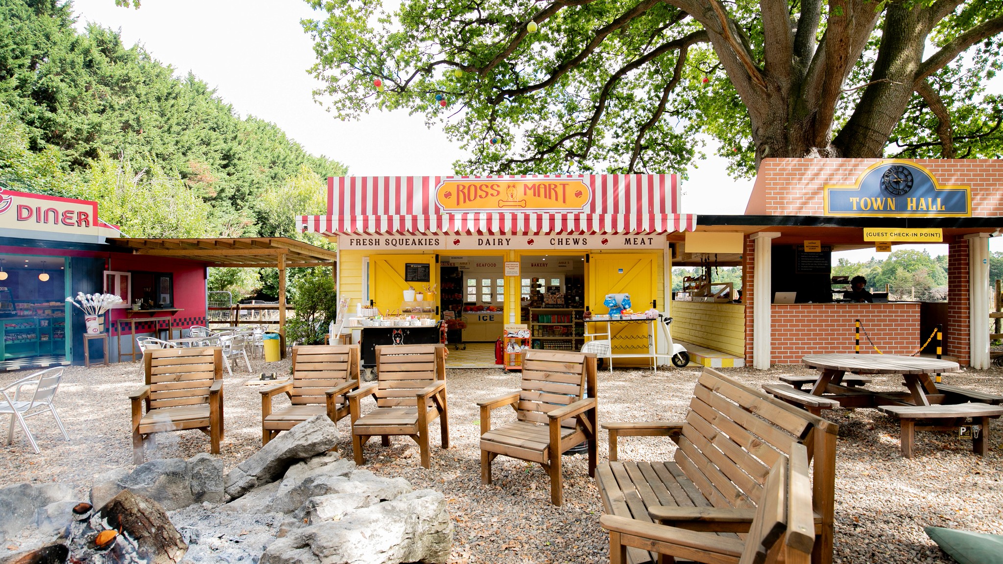 Two classic volkswagen beetles, one green, one cream.