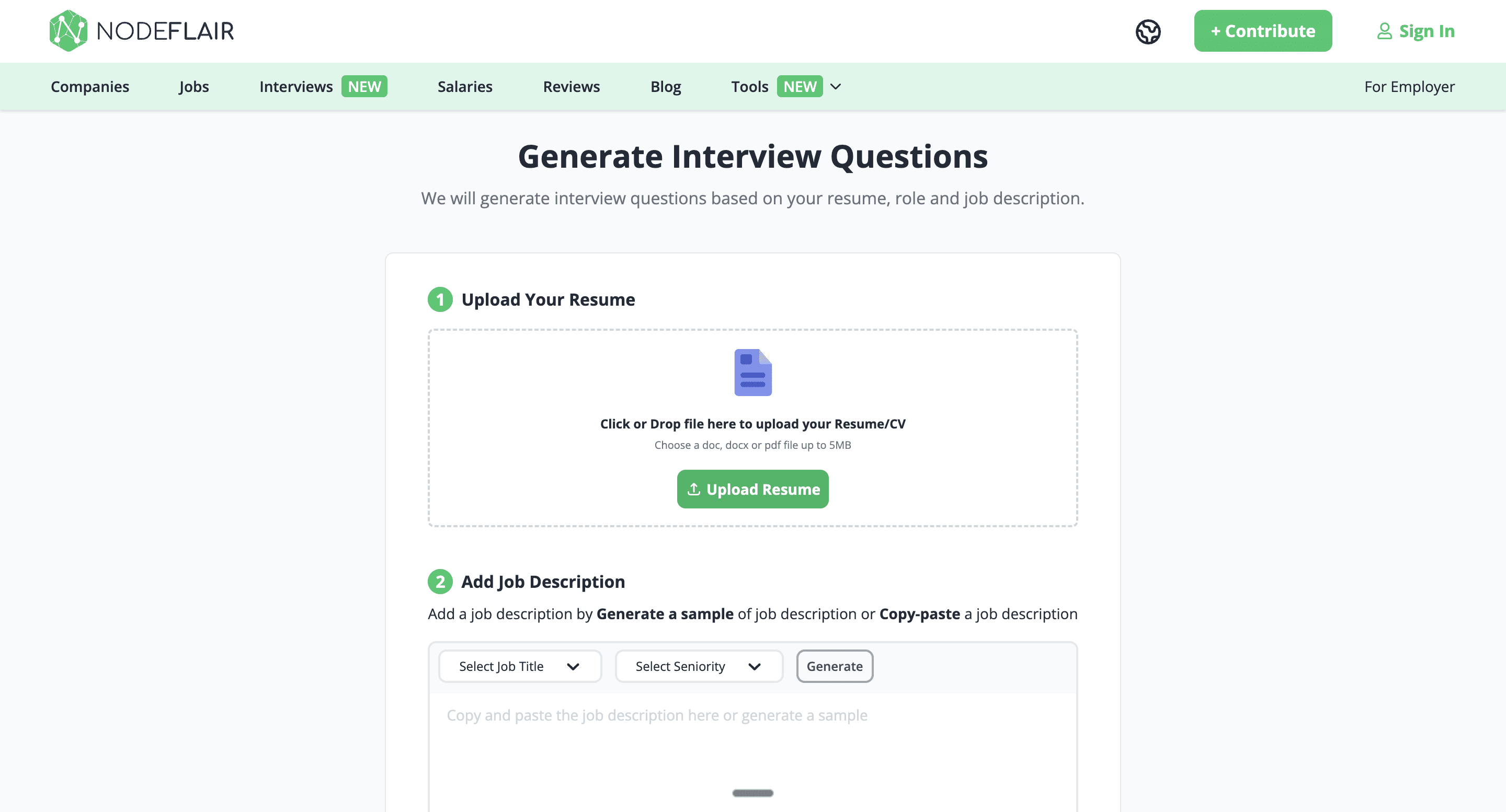 NodeFlair Question Generator
