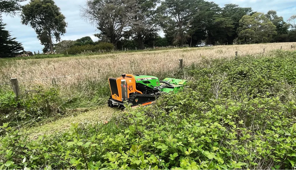 Green Climber mowing