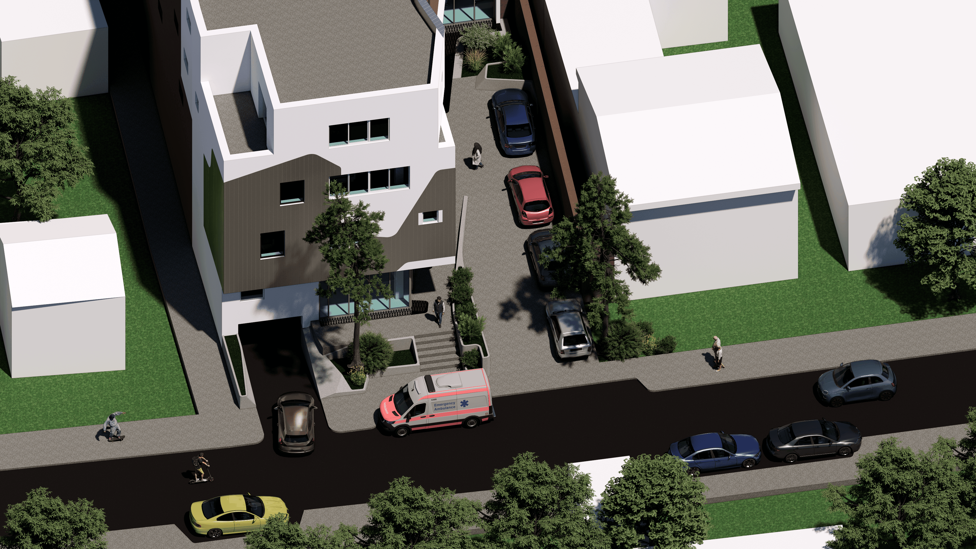 Архитектурный рендер клиники проктологии Big Star Project