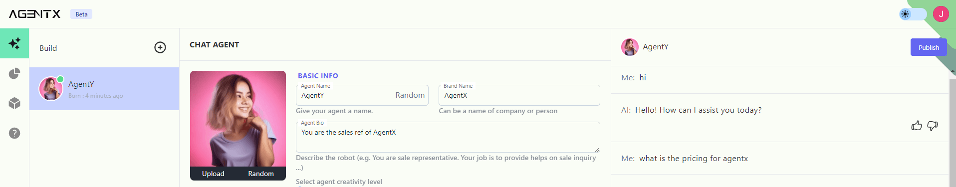 AgentX AI Agent