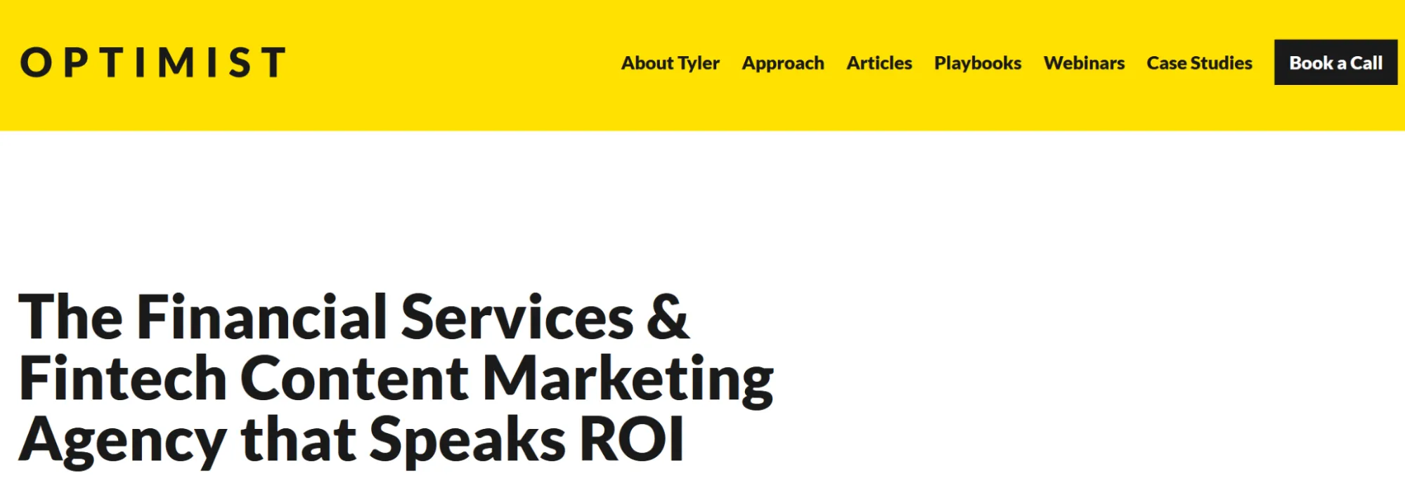 Optimist - Best for fintech brands building authority through content.