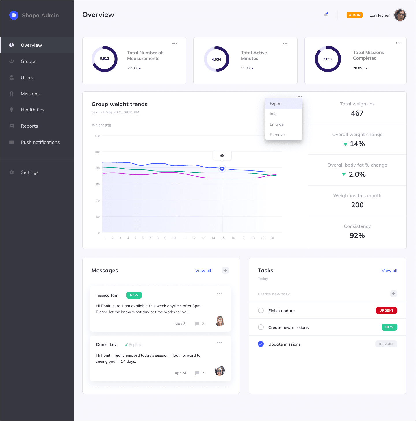An image of Freelio's project ui