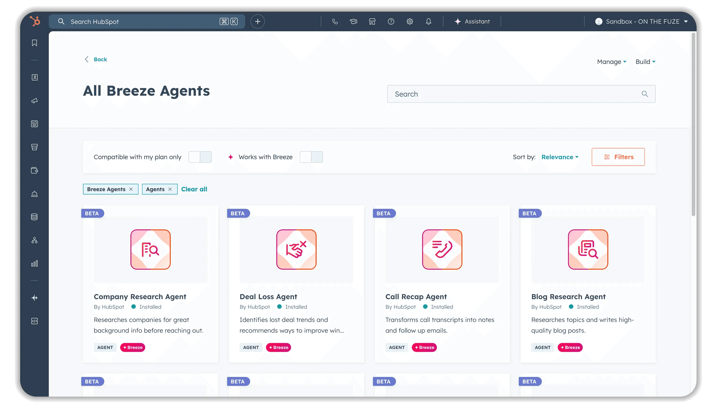 HubSpot Breeze