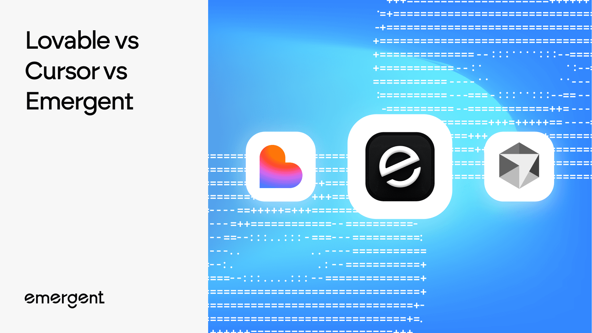  Lovable vs Cursor vs Emergent