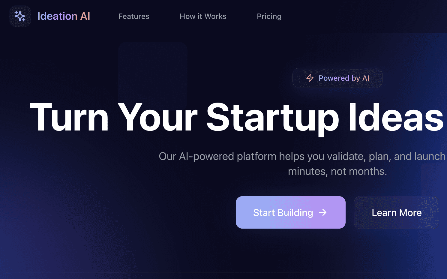 Palm trees frame a dramatic mountain valley landscape