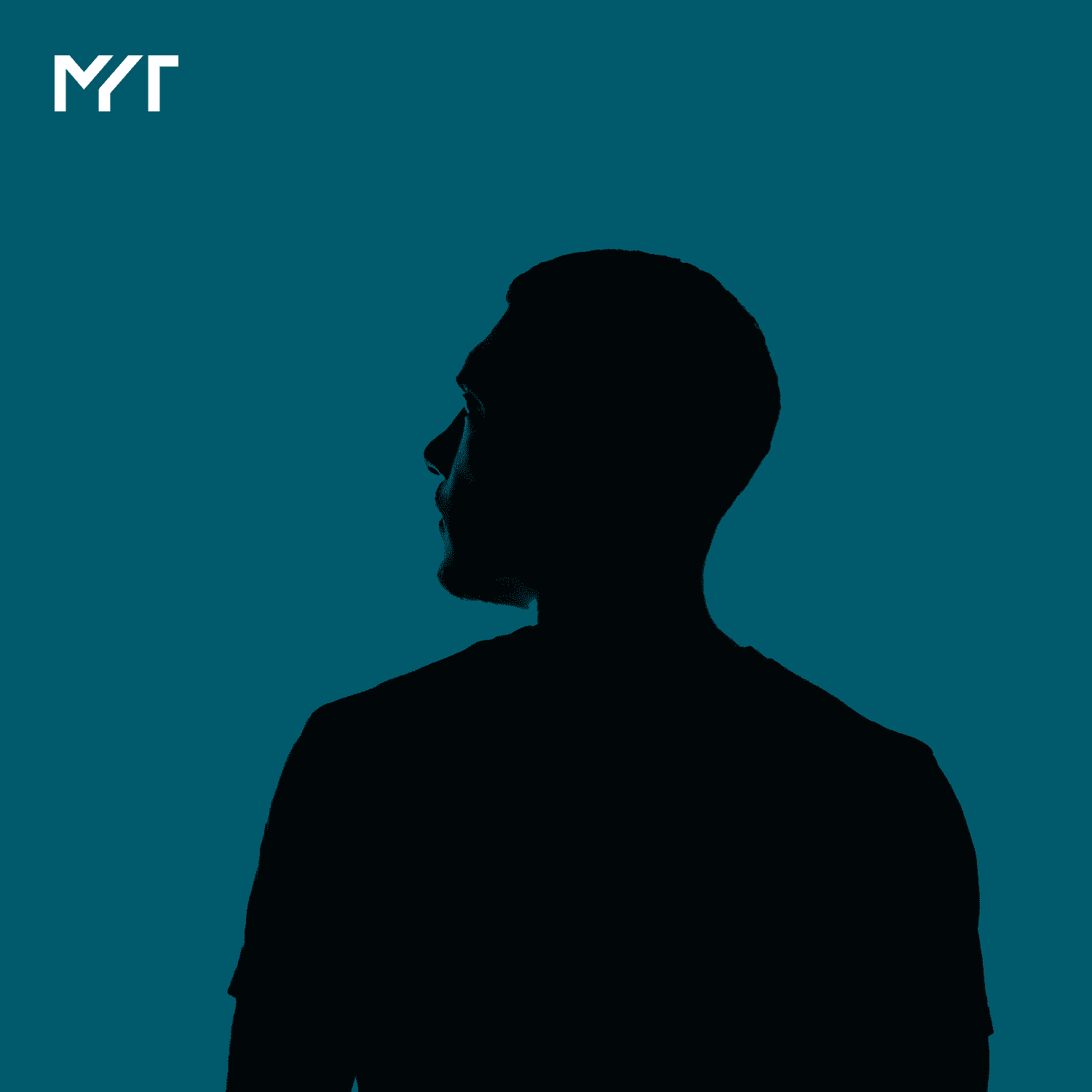 MYT brand silhouette on teal background reflecting bold industrial identity