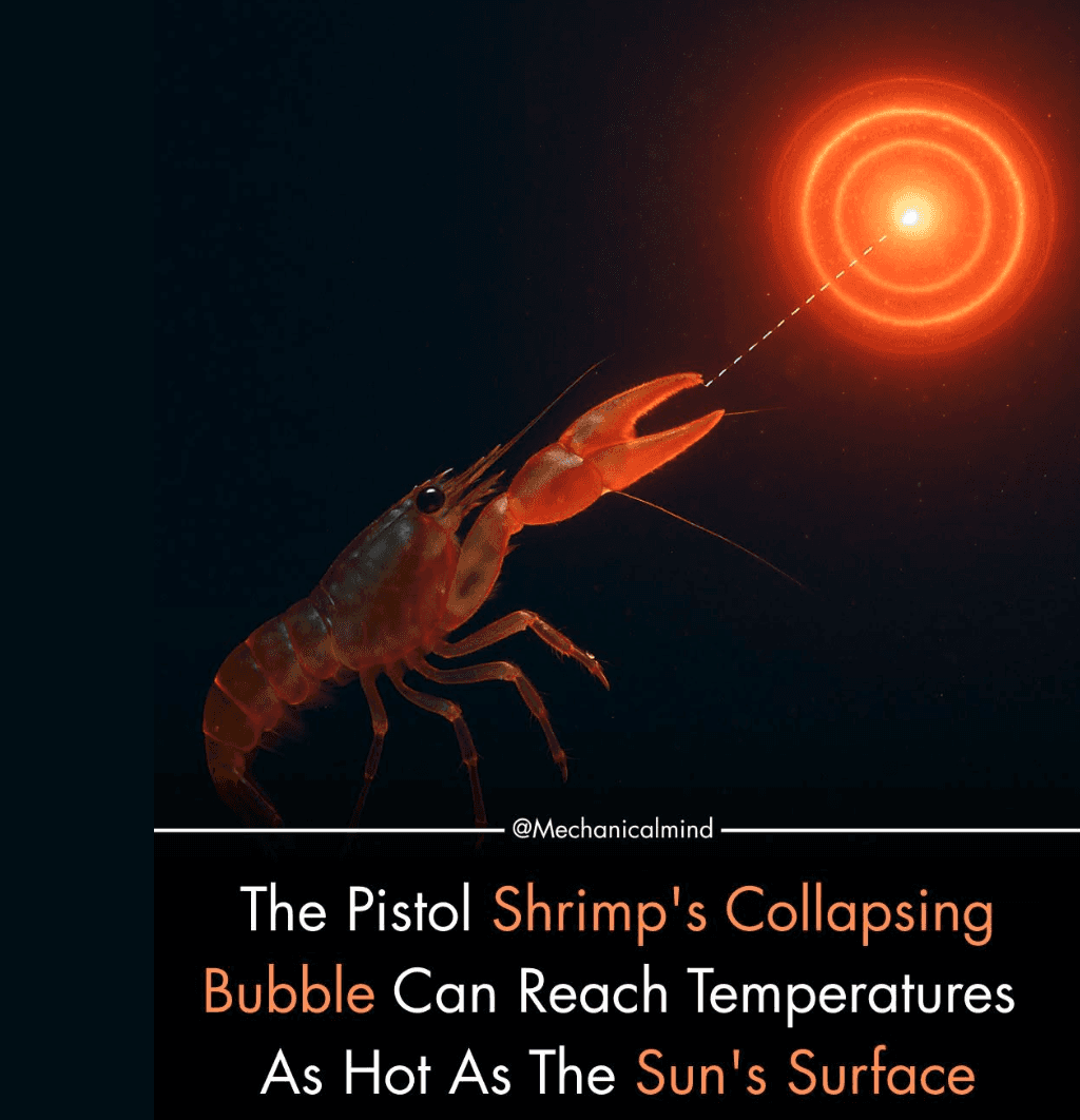 Illustration about the science of a pistol shrimp