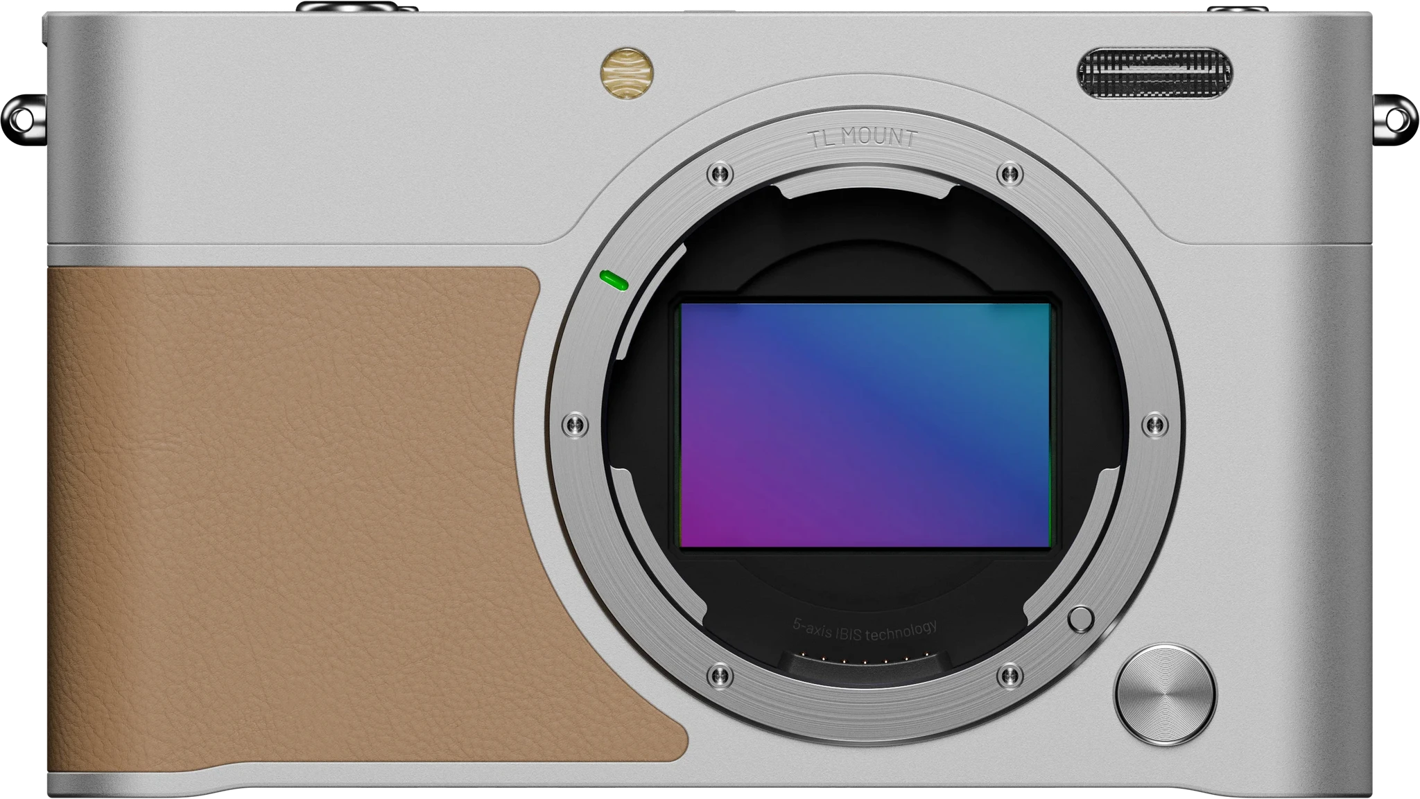 An image of a digital camera body Tapiola One from front and back showing the sensor inside