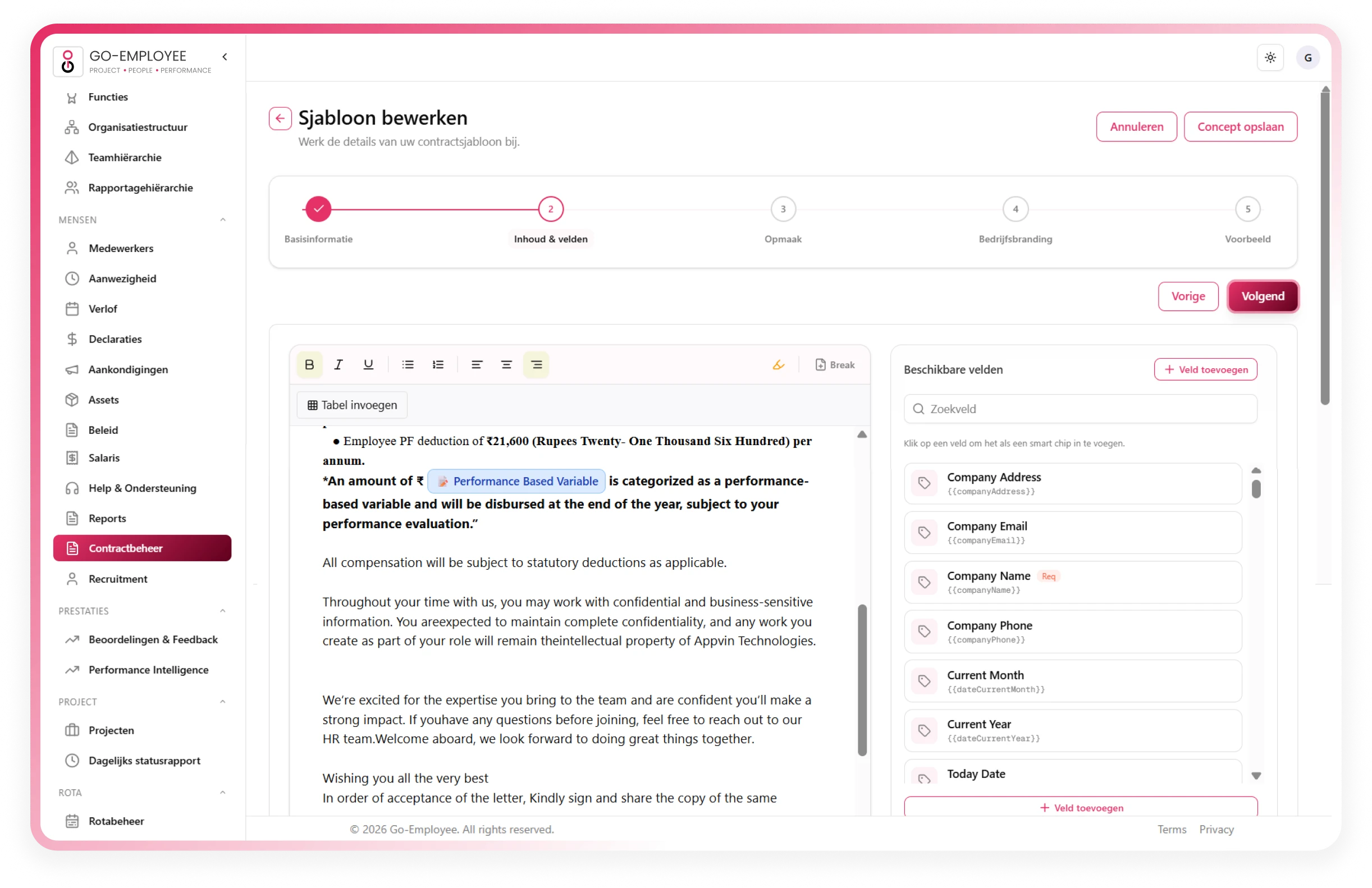 Contrcat & Letter Management