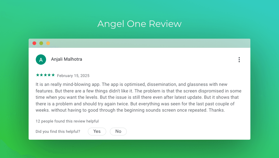 Angel One 5 Star Review