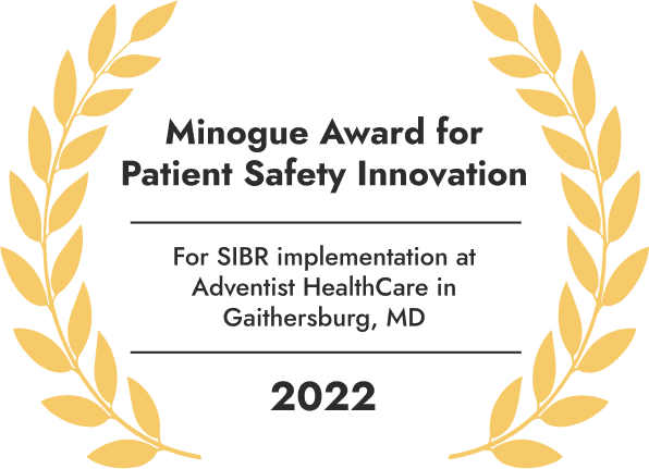 Award scroll Minogue Award for Patient Safety Innovation