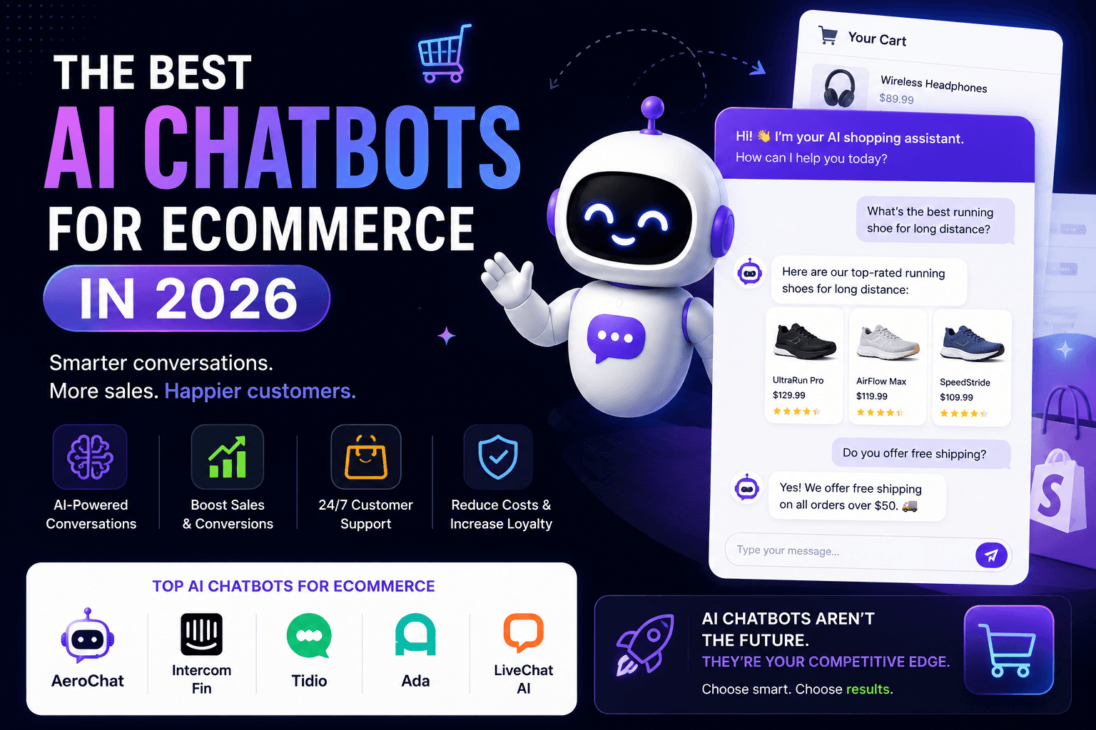  Best AI Chatbots for Ecommerce 
