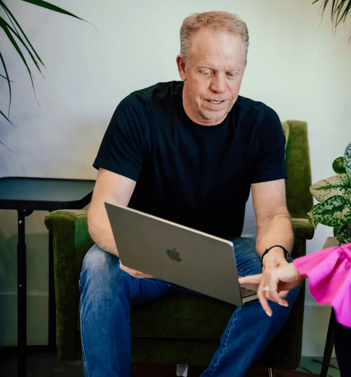 woman in black turtleneck shirt