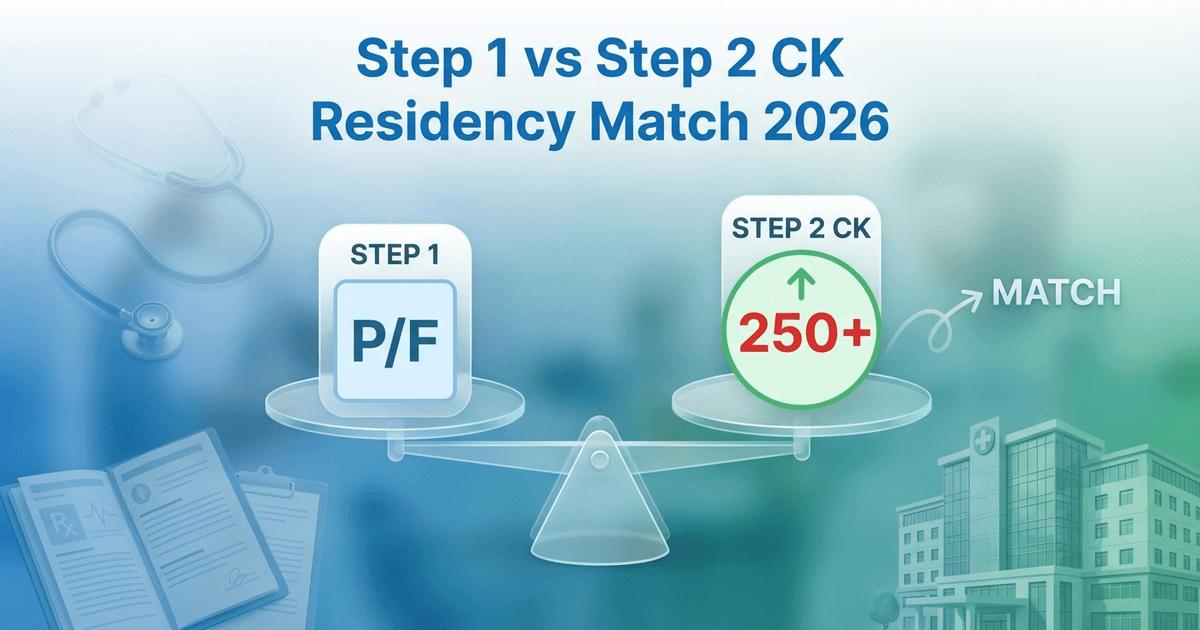 Cover: Step 1 vs Step 2 CK: Which Score Matters More for Residency Match in 2026?