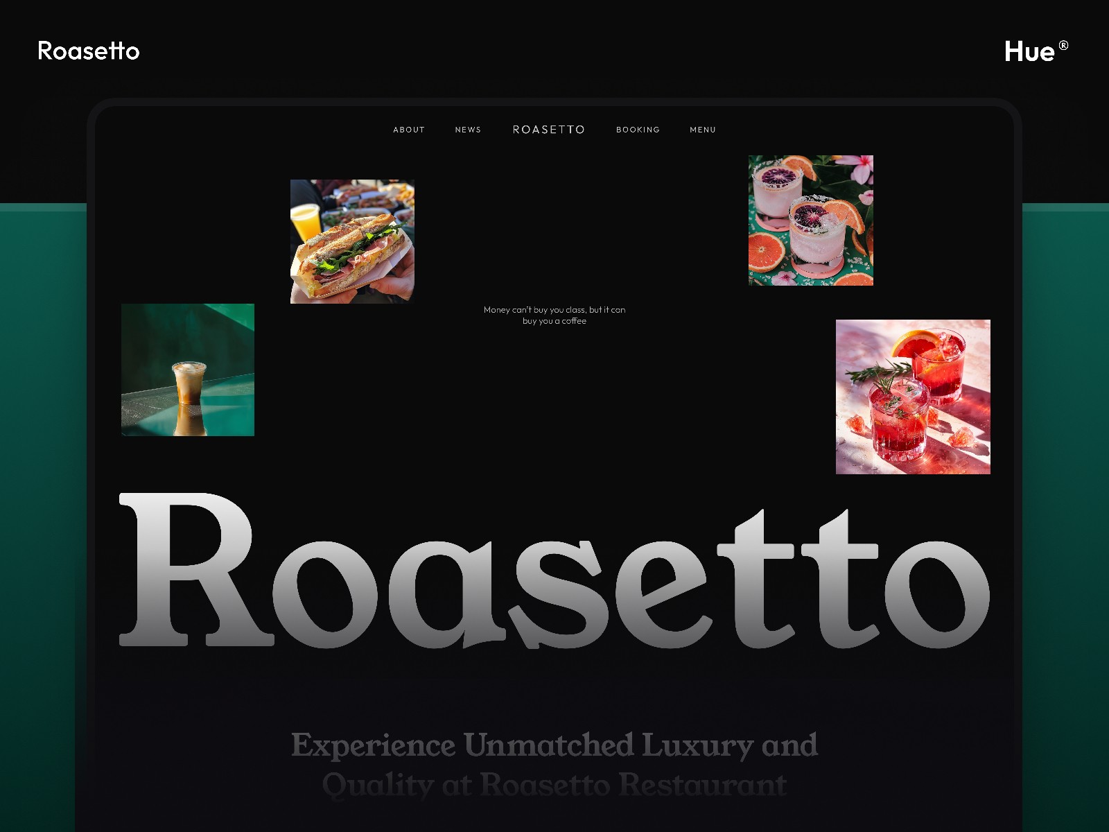 Roasetto — 现代专业餐饮品牌网站设计灵感