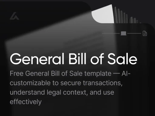 General Bill of Sale