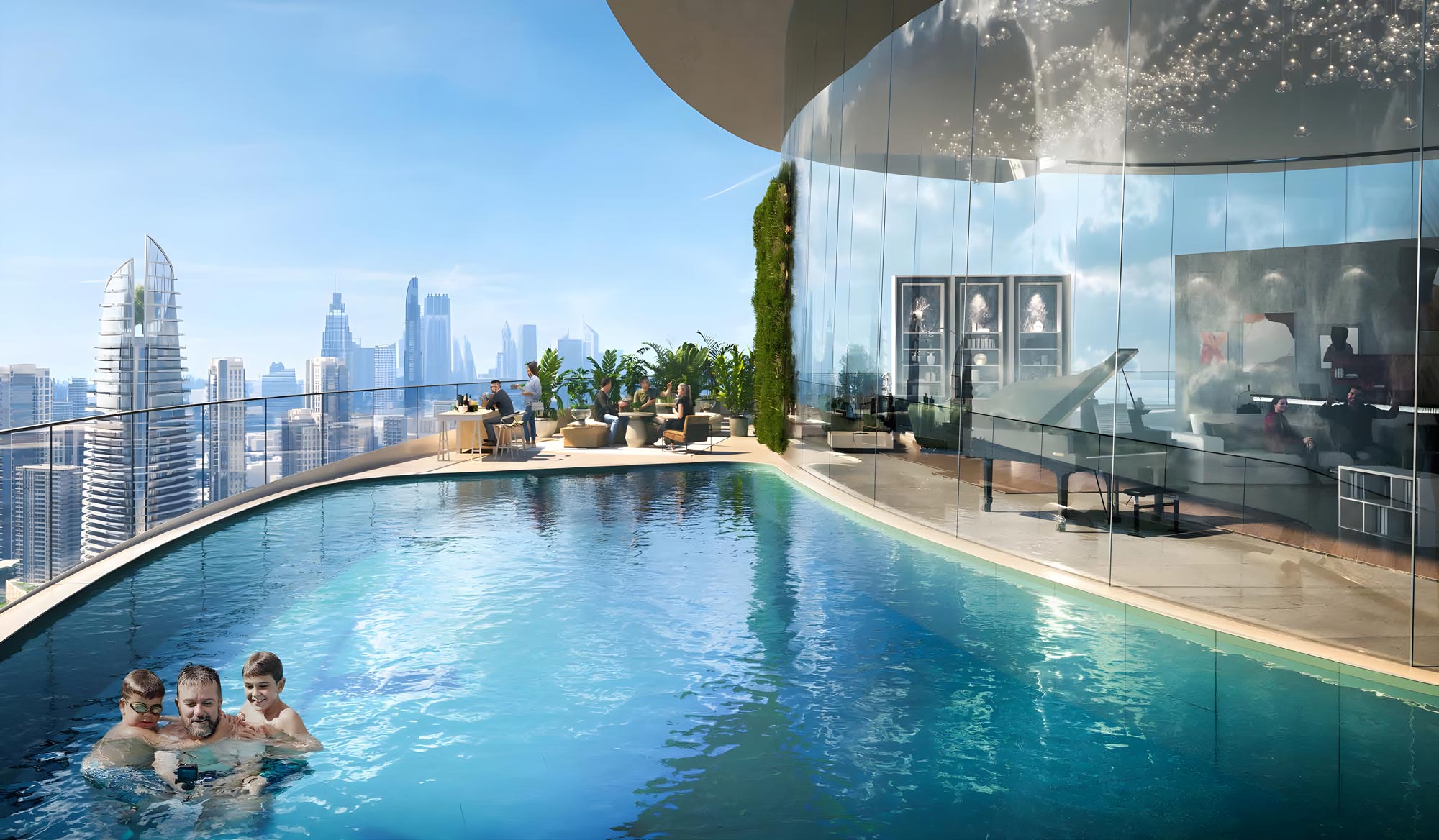 Damac Canal Crown Private Pool