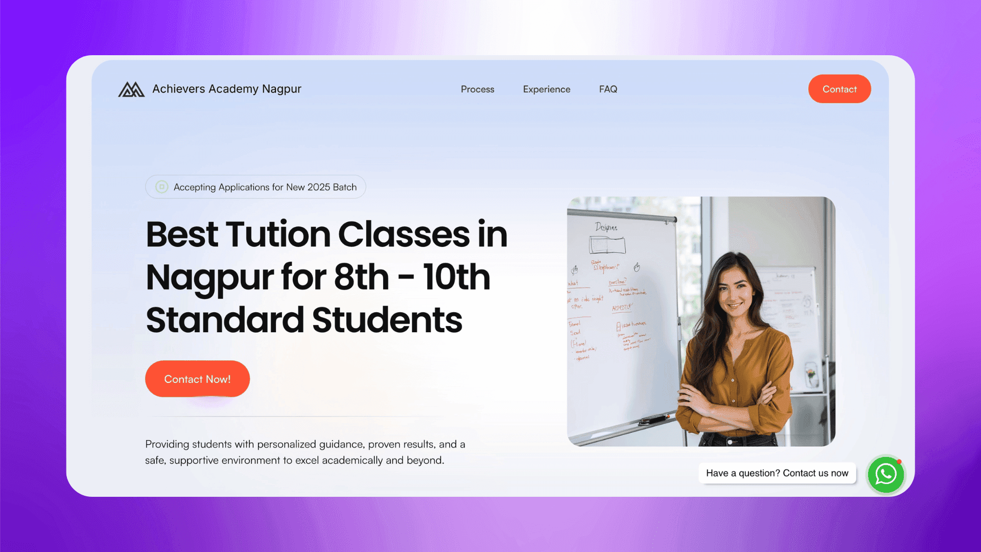 Website UI Desktop View 