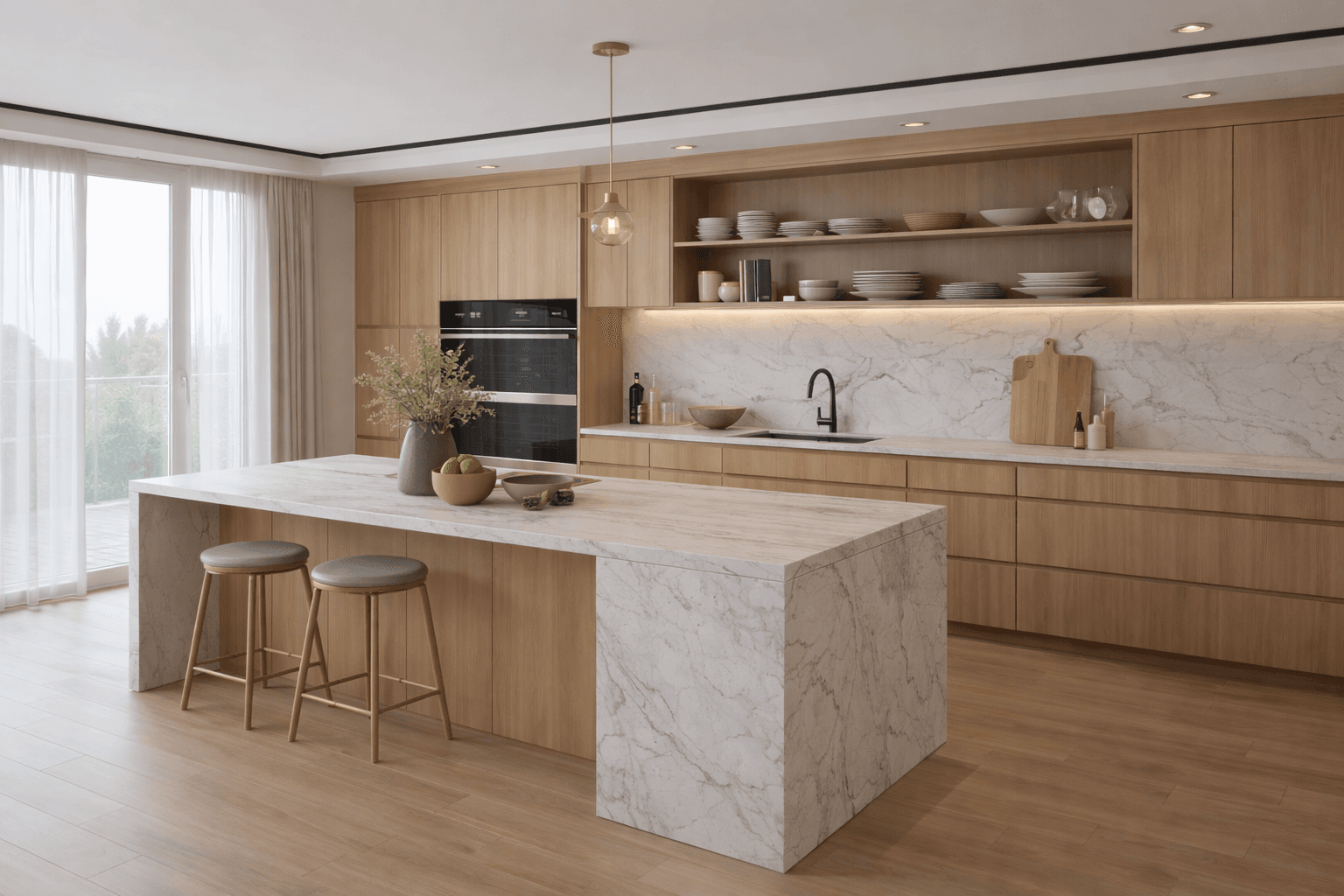 Image of a renovated kitchen