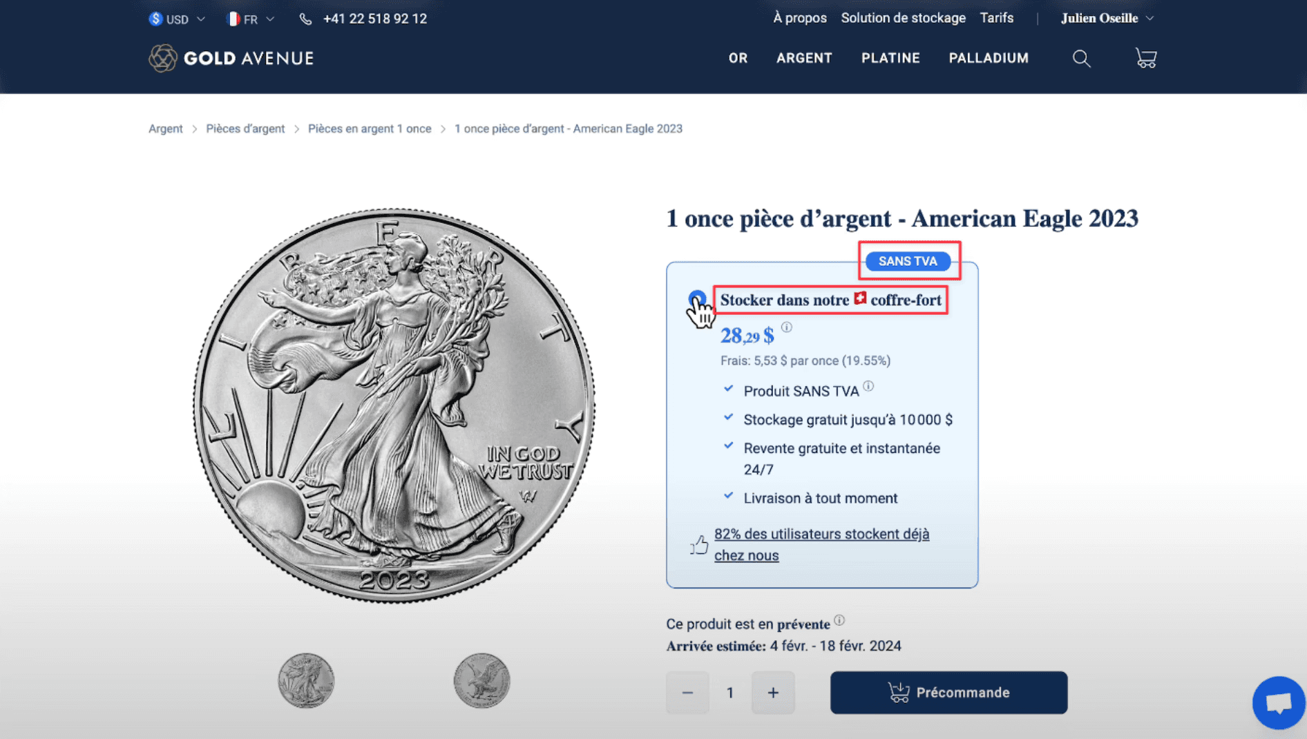Acheter, stocker et même revendre vos métaux précieux sans TVA sur Gold Avenue