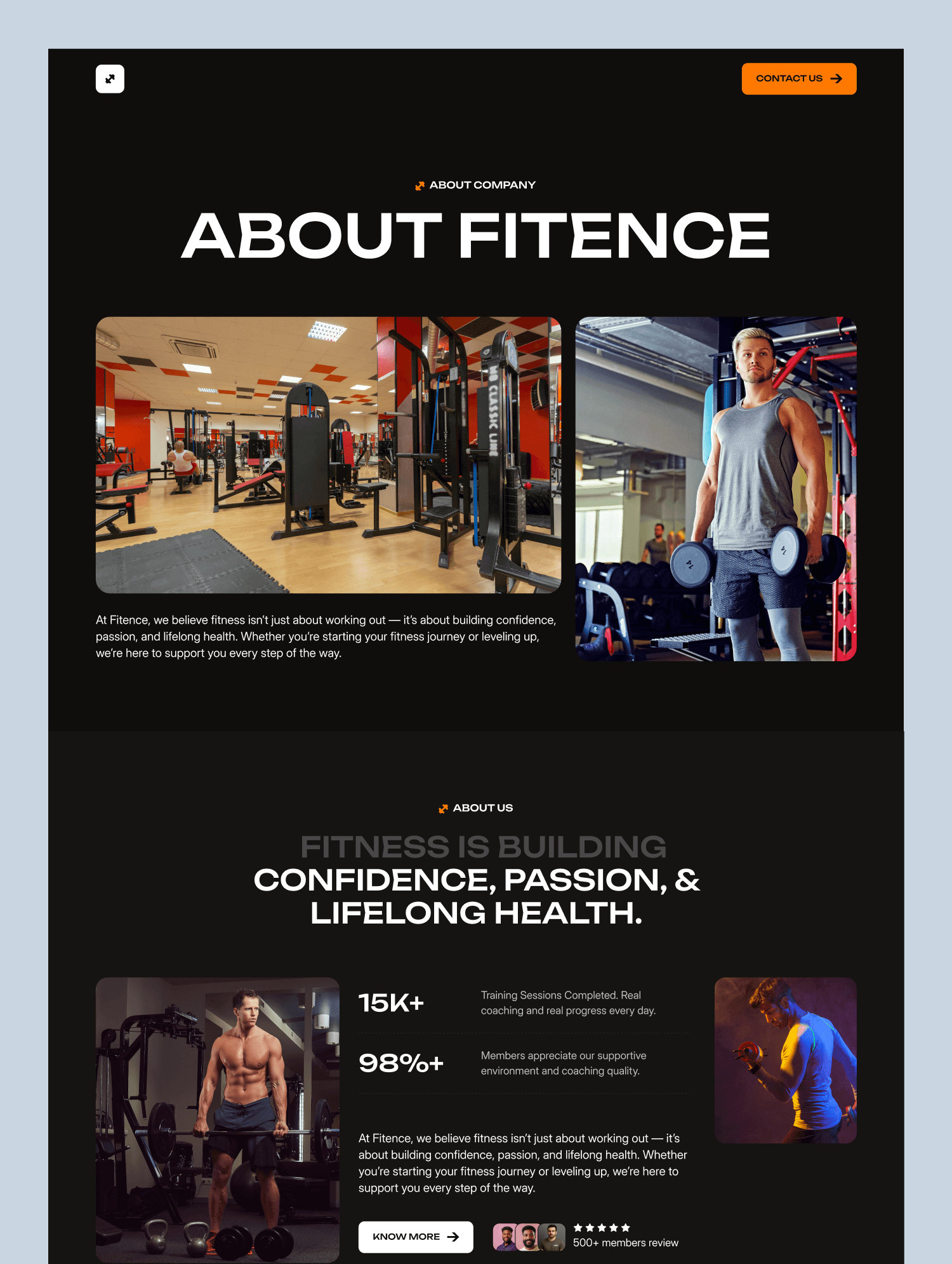 Gym & Fitness Business Template