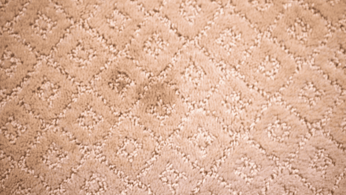 wicking stain on carpet