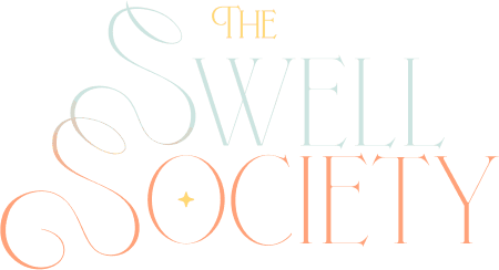 The Swell Society surf gear shop logo design variations