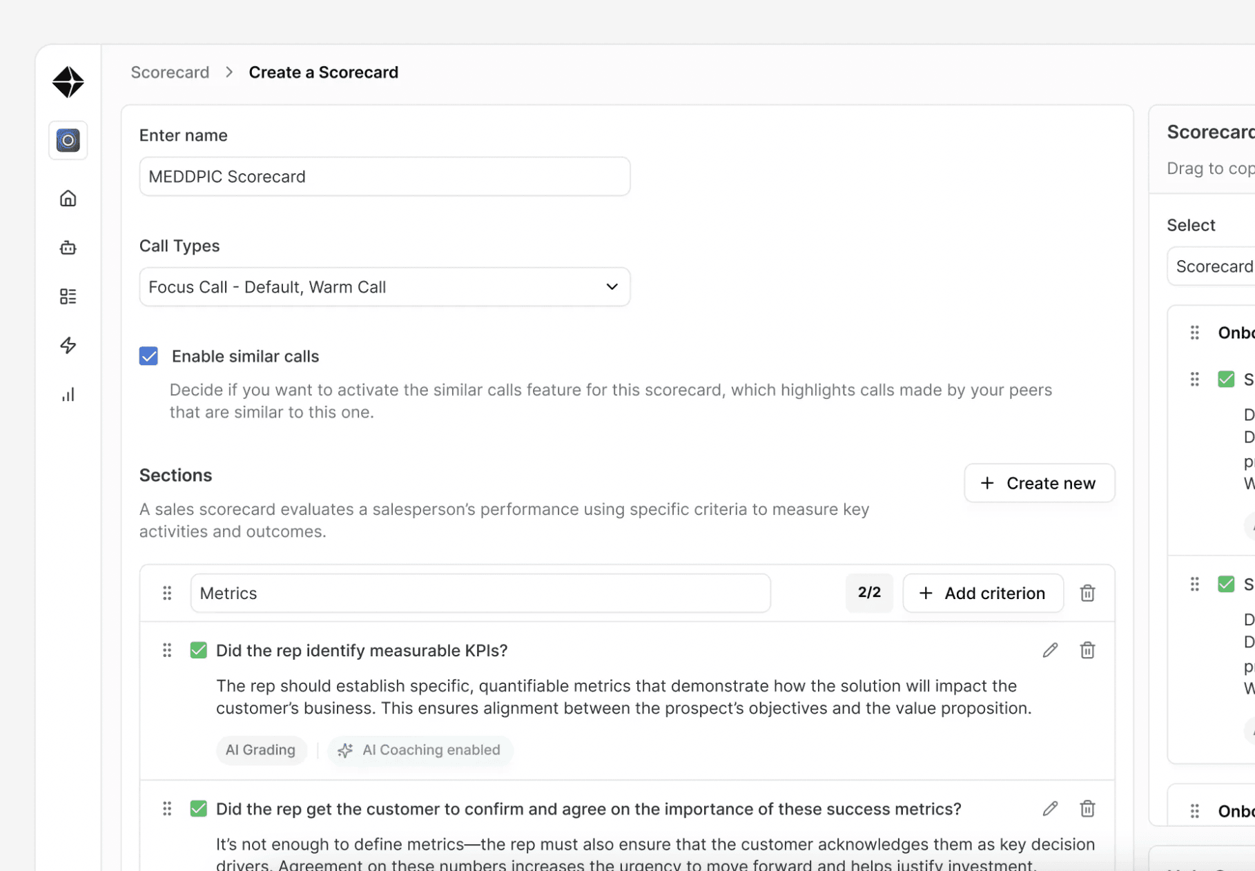 structured scorecards