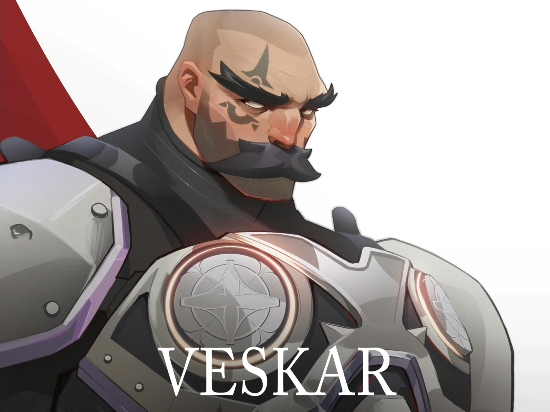 Veskar – character bust concept art by Kuba Fidler