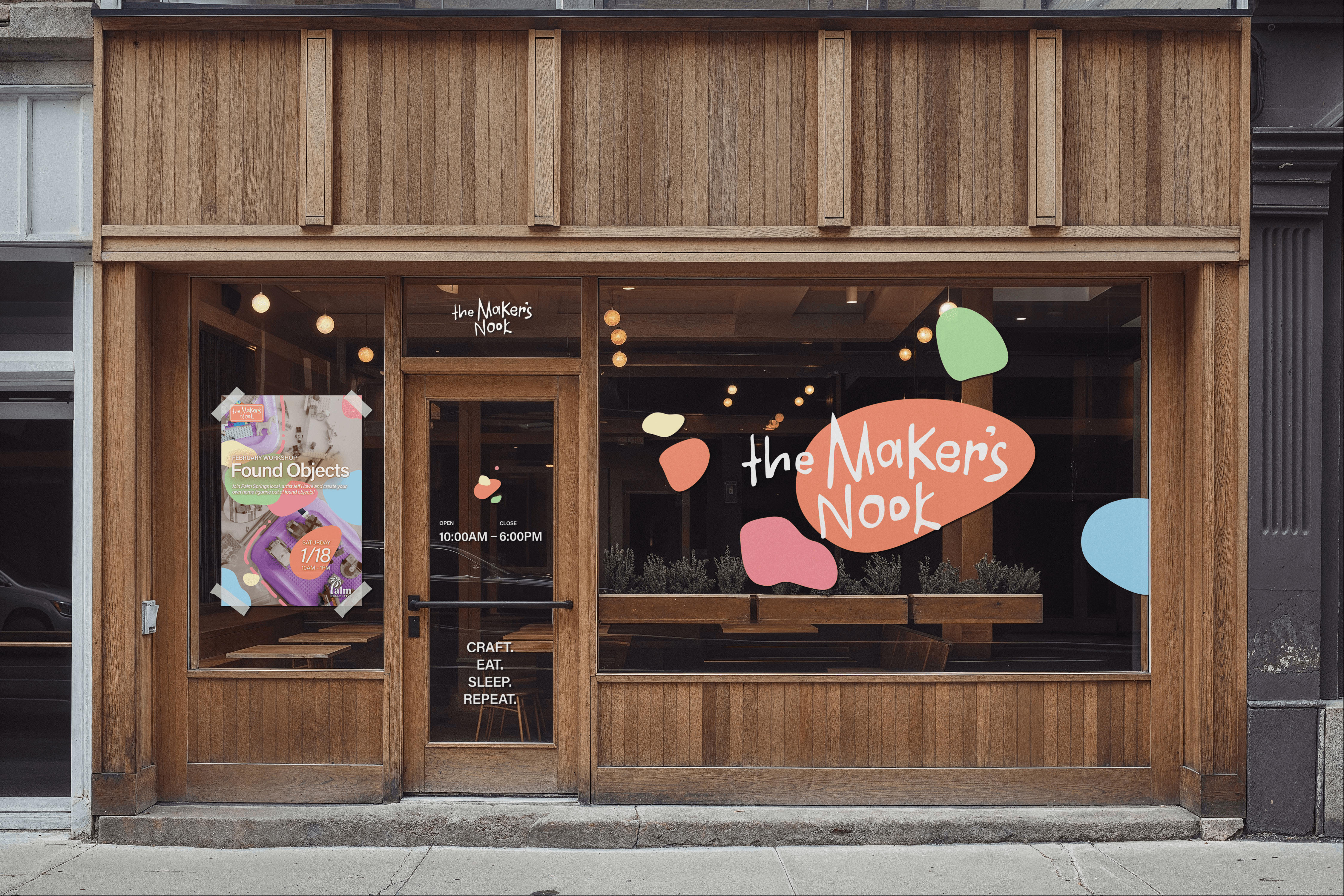 Minimalist coffee can design in hand – black and white packaging with bold typography