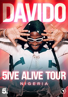 Davido 5IVE ALIVE TOUR 2025 marketing design — MetaCraft.
