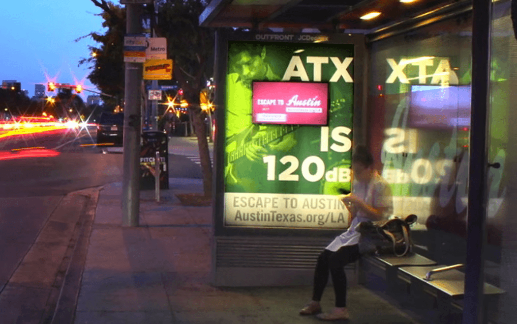 bus shelter branding advertisement design