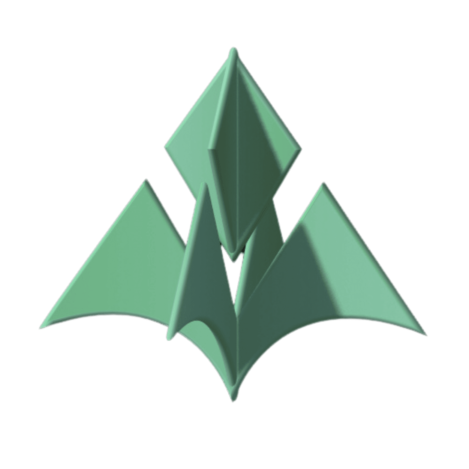 3d animated Clanly logo in green