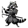 Logo Raccon Samourai