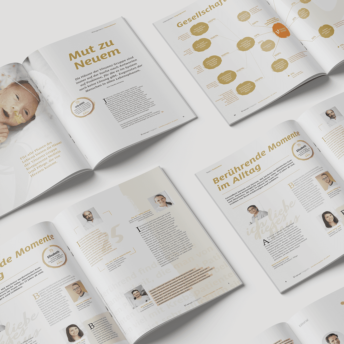 Aufgeschlagene Vinzenz magazine