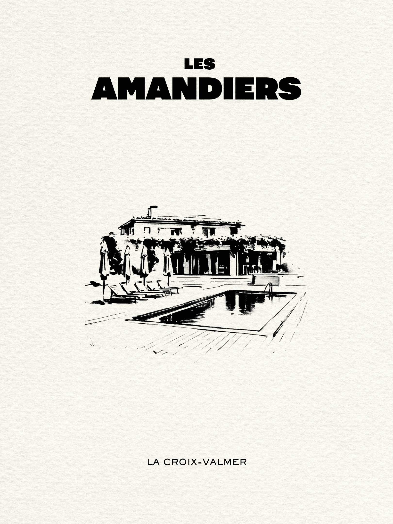 Illustration personnalisée de la Maison Les Amandiers à la Croix Valmer