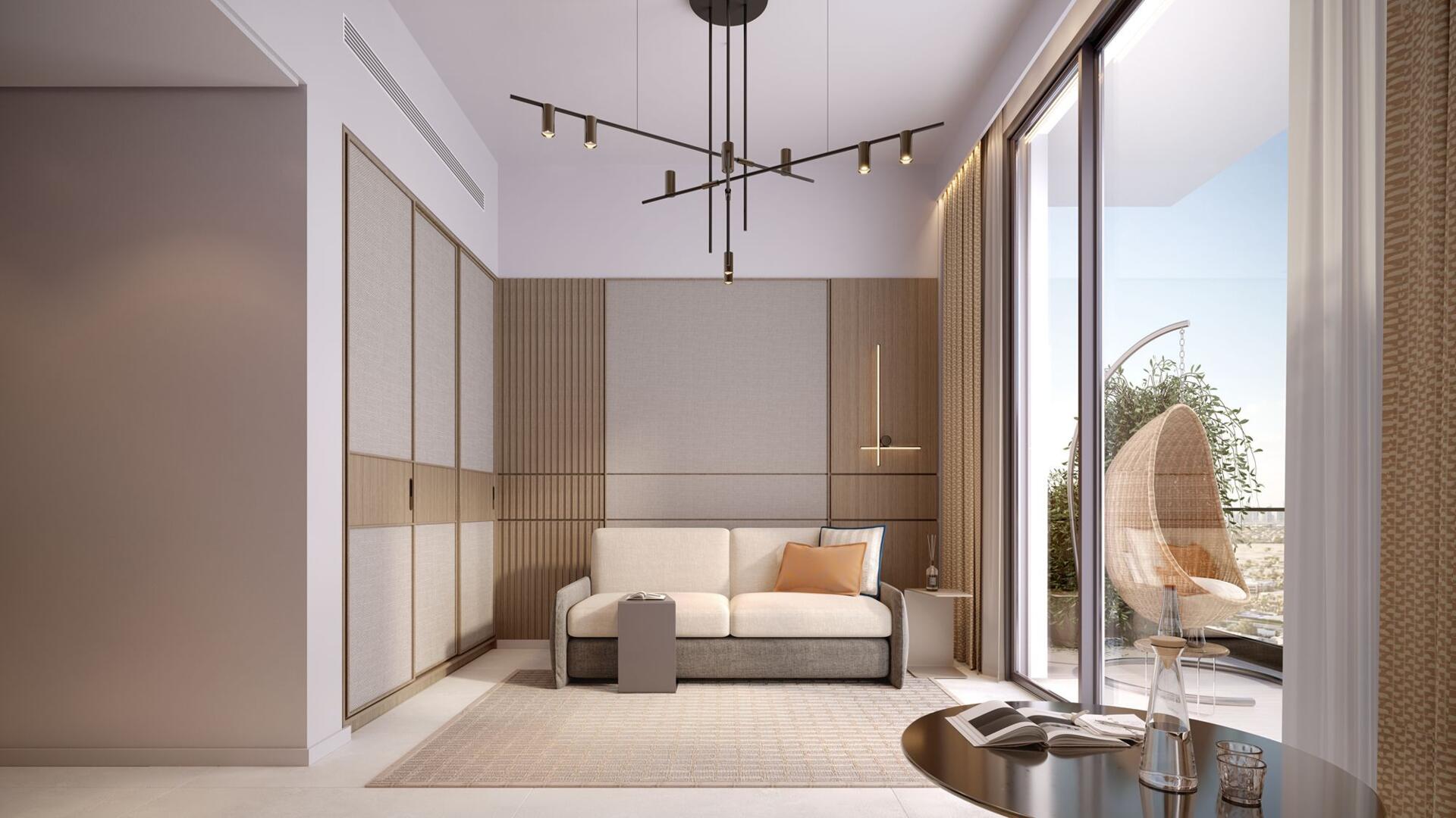 Azizi Leily, a contemporary residential tower in Dubai, stands tall with sleek design and vibrant surroundings.