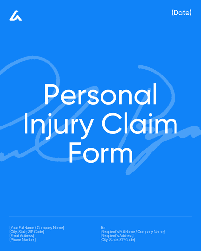 Personal Injury Claim Form