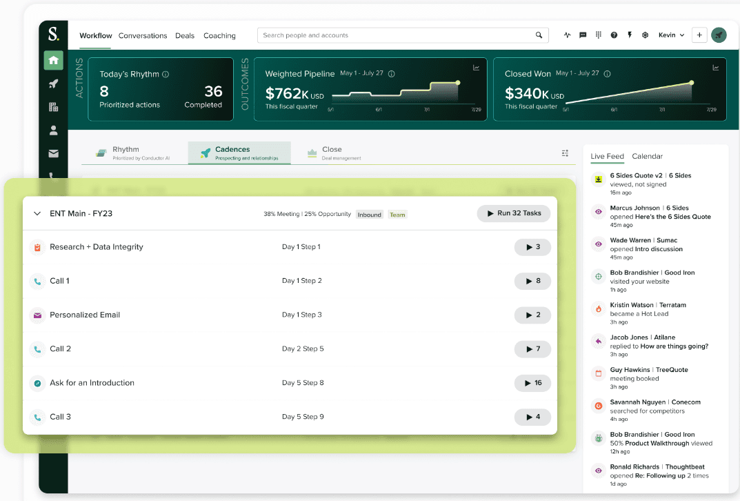 Salesloft workflow automation