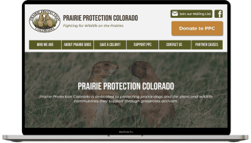 Prairie Protection Colorado Desktop Mockup