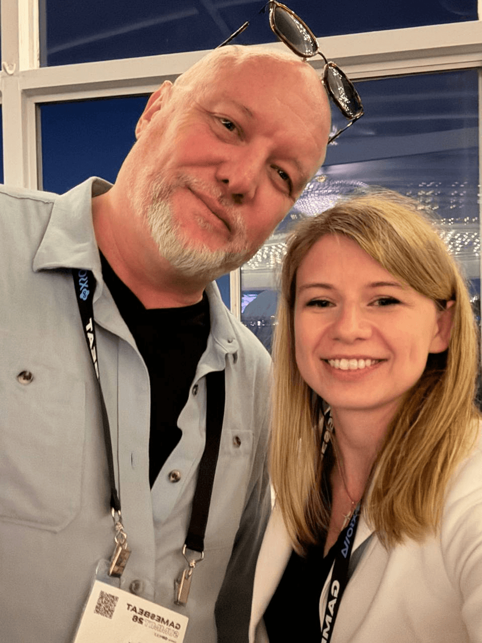 Anna Siaredzich with Ken Fox